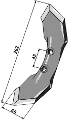 65mm Harvespidser i topkvalitet til Vibroflex hos Agroparts 