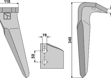 MA080146 Rotorharvetand h. til Kv.land Maletti (080246)