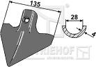 Radrenserskær 135mm til Kongskilde m.fl. fra Agroparts