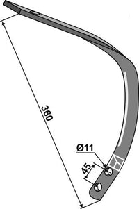 101.301535 Underdel 50x13mm til Stubharvetand Samson