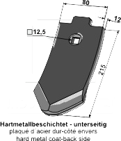 Stubspids til Lemken Thorit - belagt