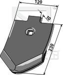 3374392 Spids forstærket 120x10x230 til Lemken Smaragd