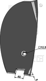 3374398 Muldplade Højre til Lemken Smaragd