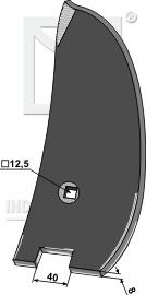 3374399 Muldplade Venstre til Lemken Smaragd