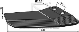 3374424 Vingeskær forkrøbbet H. 380mm belagt til Lemken Smaragd