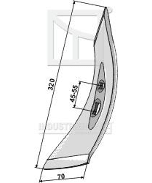 Vreden spids, V. Solbjergsystem 320x70x10mm