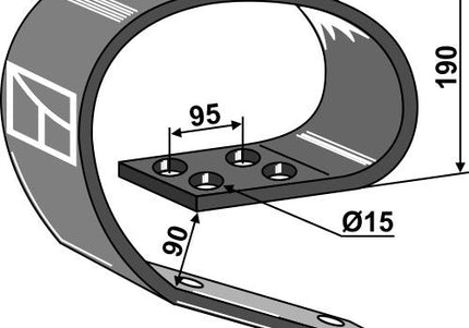 101.80.150-2 Overdel 150 x 10 mm System David lll