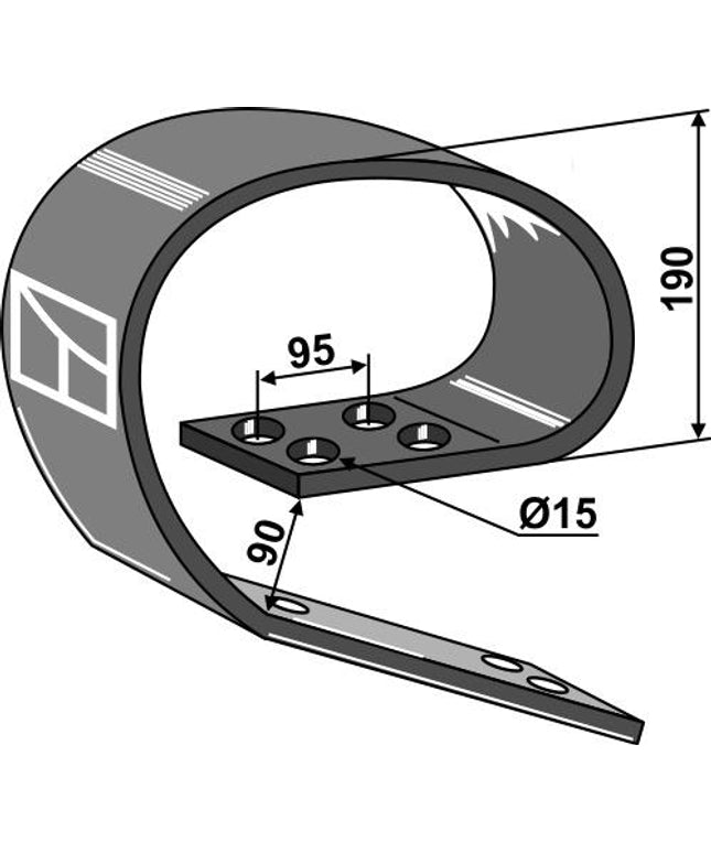 101.80.150-2 Overdel 150 x 10 mm System David lll