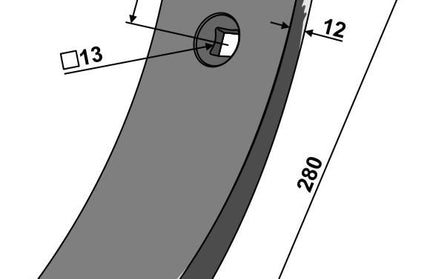 Stubspids til Kuhn Cultimer med tungstensplatter 2212540