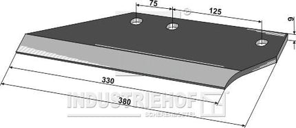 131124R Vingeskær højre til Kverneland stubharve