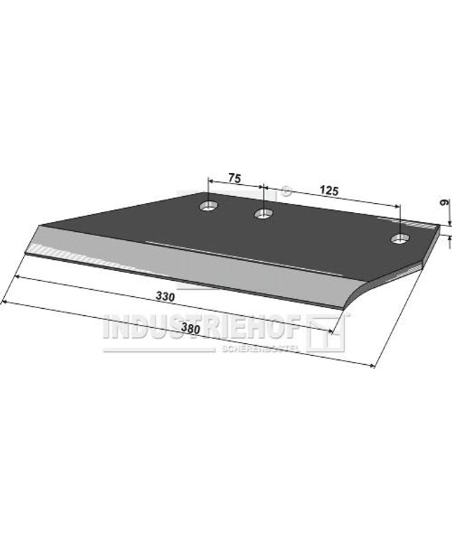 131124R Vingeskær højre til Kverneland stubharve