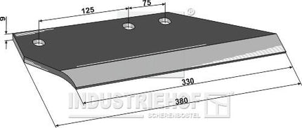131124R Vingeskær højre til Kverneland stubharve