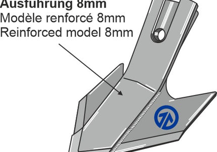 Bourgault Spids 8x140mm forstærket