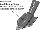 200-PWV-0405 Bourgault hurtigskift spids 6x100mm forstærket