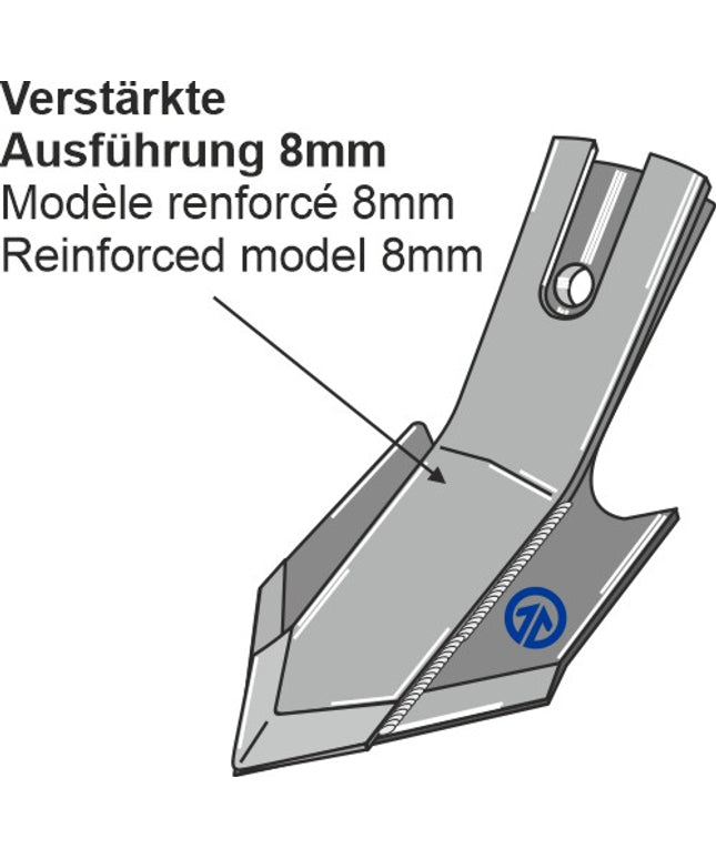 Bourgault Spids 8x100mm forstærket
