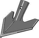 200-PWV-0708 Bourgault hurtig skift skær 8x180mm