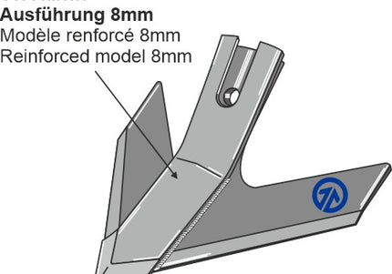 Baurgault hurtigskift skær 8x230 mm forstærket