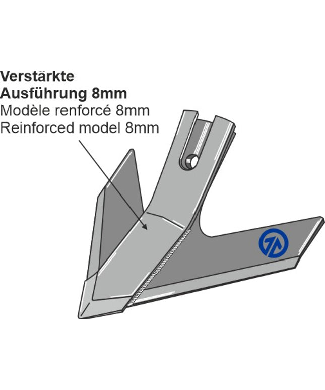 Baurgault hurtigskift skær 8x230 mm forstærket