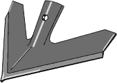 200-PWV-1308 Bourgault hurtigskift skær 8x330mm fra Agroparts