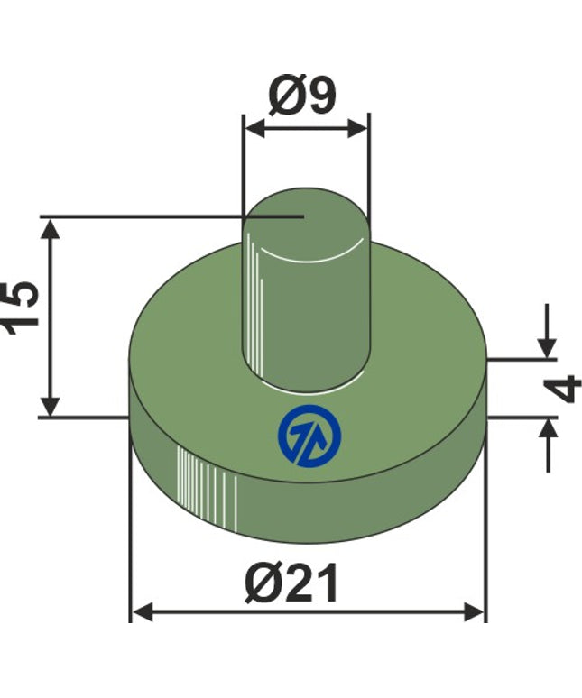 200-SLC-1035 Gummielement til Bourgault holder 