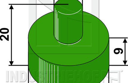 200-SLC-1035 Gummielement til Bourgault holder 