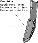 200-SPK-0200 Bourgault Spids 6x57mm med 13mm forstærkning