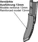 200-SPK-0230 Bourgault Spids 6x50mm, med 13mm forstærkning