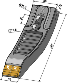 Marathon spids til Væderstad 50/80mm tungsten