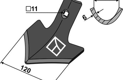 Radrenserskær 120mm til Væderstad Agrilla fra Agroparts