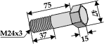 Bolt M24x75 til Spearhead, (10.9)