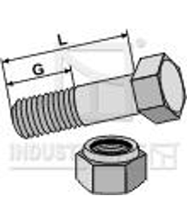 30-1440 (28750401) Sekskantbolt M14x1,5x40mm kval. 12.9