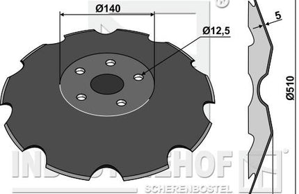 170097 TrueCut Disc 510mm til Væderstad Carrier