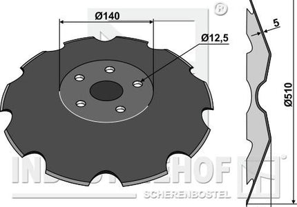 170097 TrueCut Disc 510mm til Væderstad Carrier
