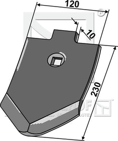 3374388 Stubharvespids til Lemken Smaragd fra Agroparts