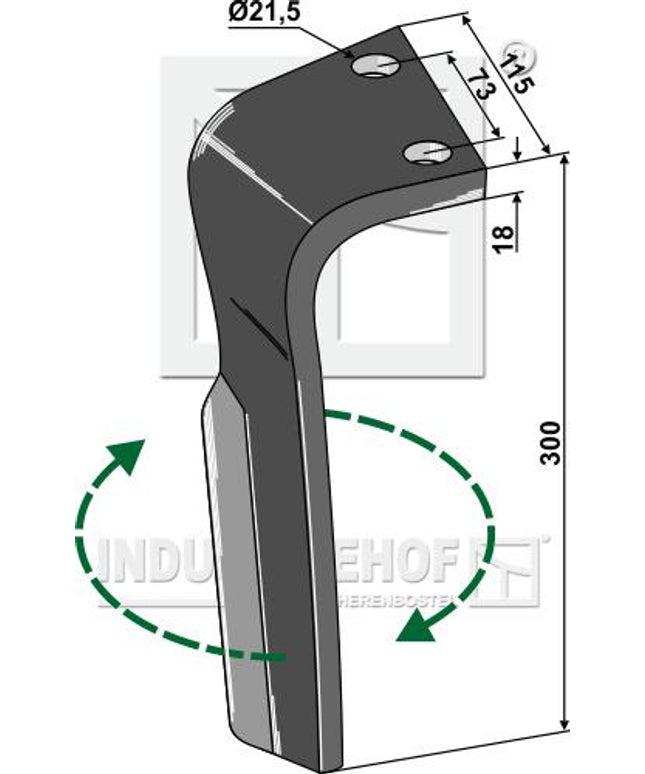 Rotortand H. til Lemken Zirkon 6 & 9
