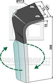 Rotortand H. til Zirkon 7 med belægning