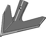 410-PWV-1008 Bourgault hurtigskiftskær 8x254mm