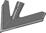 410-PWV-1408 Bourgault hurtigskiftskær 8x355mm