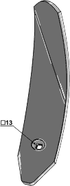 Ledeskær H. 80x8x420mm til Köckerling