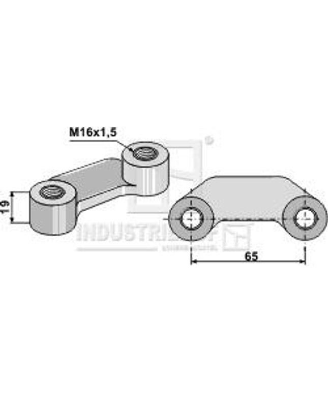 Bolt M16 Dobbeltmøtrik