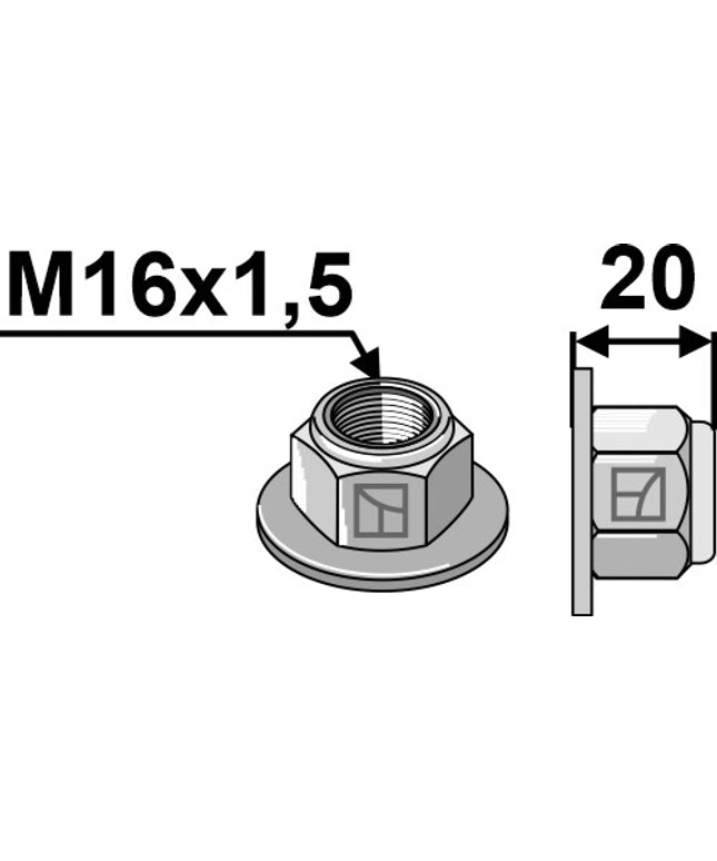 M16x1,5mm Specialmøtrik