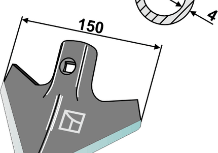 858090HD Radrenserskær 150mm belagt arbejdsvinkel 40 grader