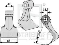 3001095 - 85mm Hammerslagle til Orsi, Agrimaster og Agromec