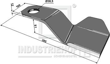 Kniv V, til Spearhead, 395mm