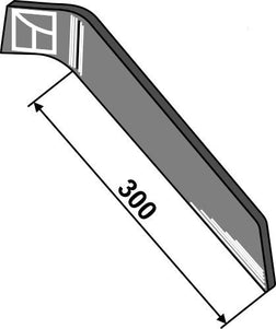 633928 Påsvejsningsplade Venstre 70x8mm til Köckerling