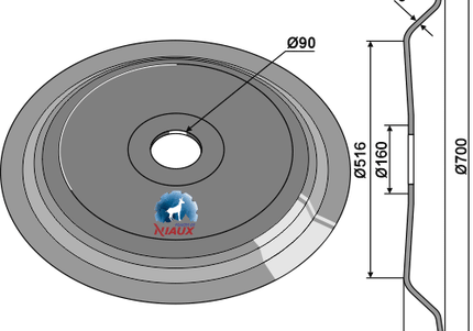 DD-Ring til Simba Ø700x5mm (P08994)