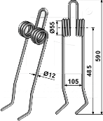 951880. Billige efterharvetænder til Kuhn i topkvalitet