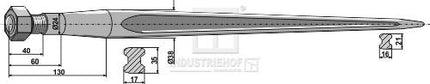 97631014 Frontlæsser tænder 800 M22 Ø38 Agroparts ApS