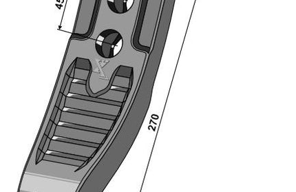 9791.50.031.0 Stubharvespids 50/80mm til Pøttinger 
