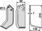 Knive speed model HR30/E Ø13mm H.